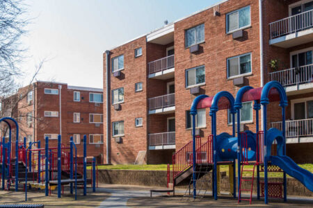 Multifamily property with playground