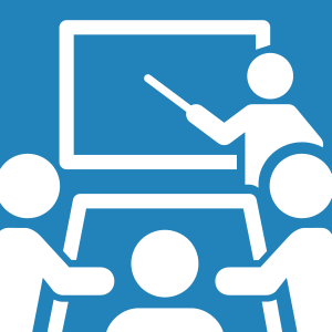 People learning and training icon